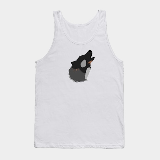 Howling Wolf Tank Top by Faishal Wira